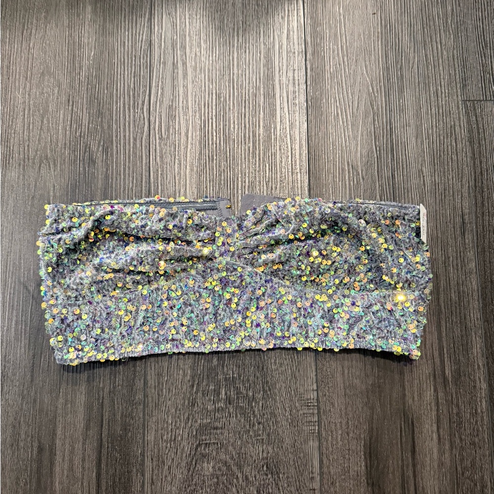 Anthropologie Sequin Embellished Bandeau